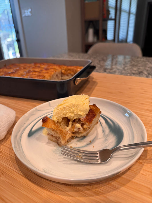 Glazed Cinnamon Focaccia à la Mode