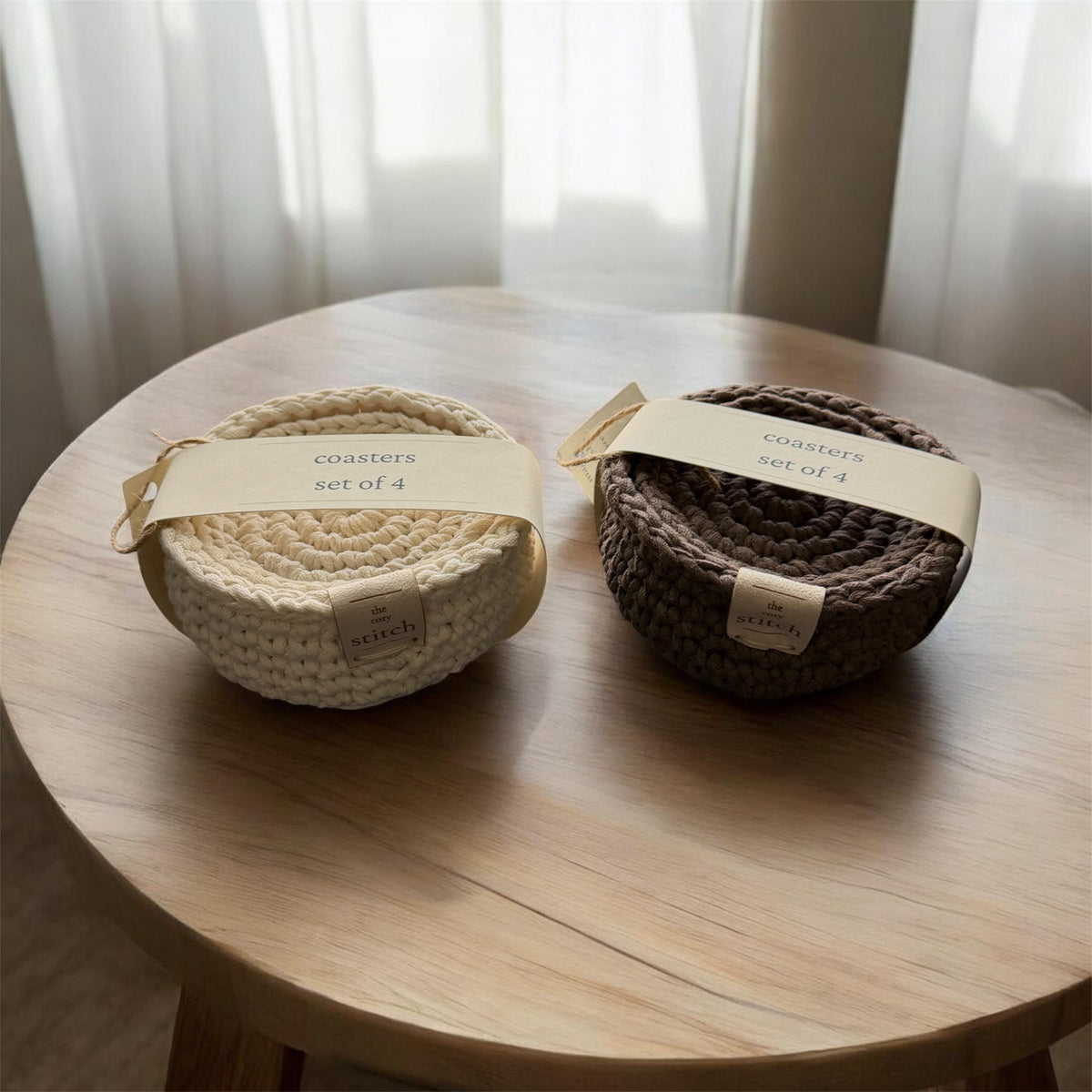Coaster Set with Holder