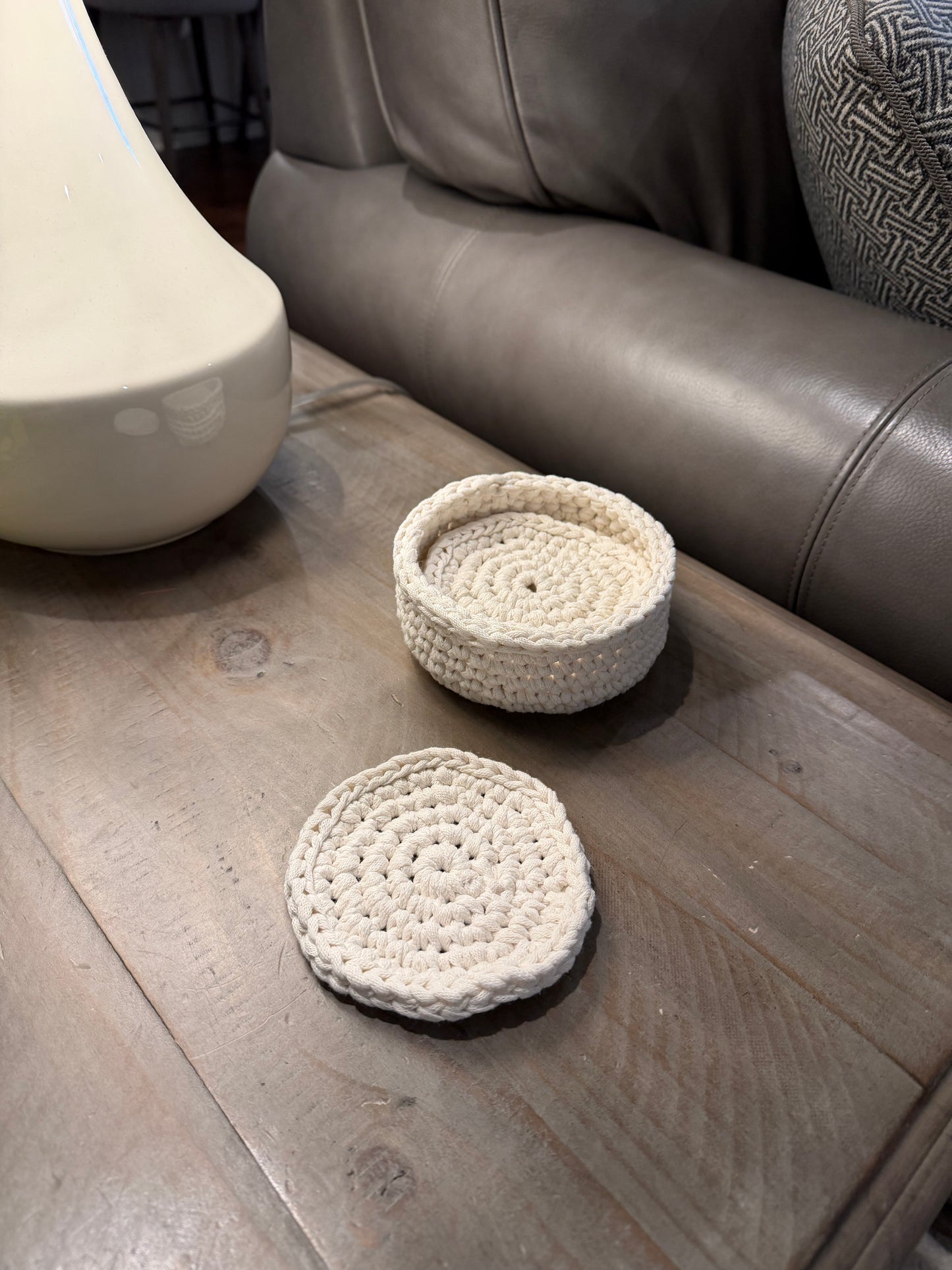 Coaster Set with Holder