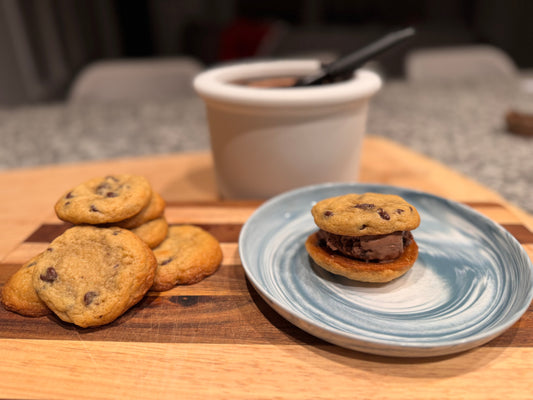 Ice Cream Sandwiches with Sourdough Cookies
