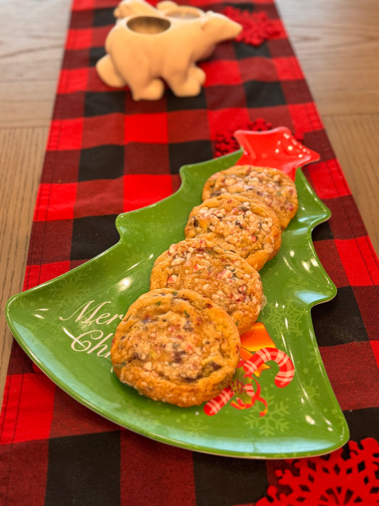 Christmas Peppermint Bakery-Style Cookies