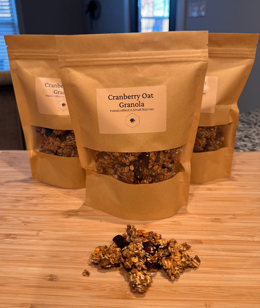Cranberry oat granola from The Sour Crumb cottage bakery in Madison, Alabama