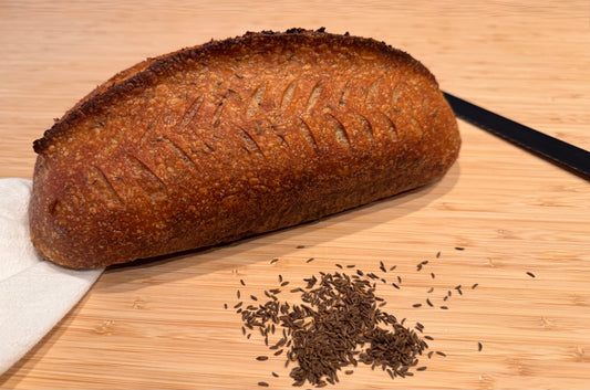 Rye sourdough bread made with natural fermentation from The Sour Crumb bakery