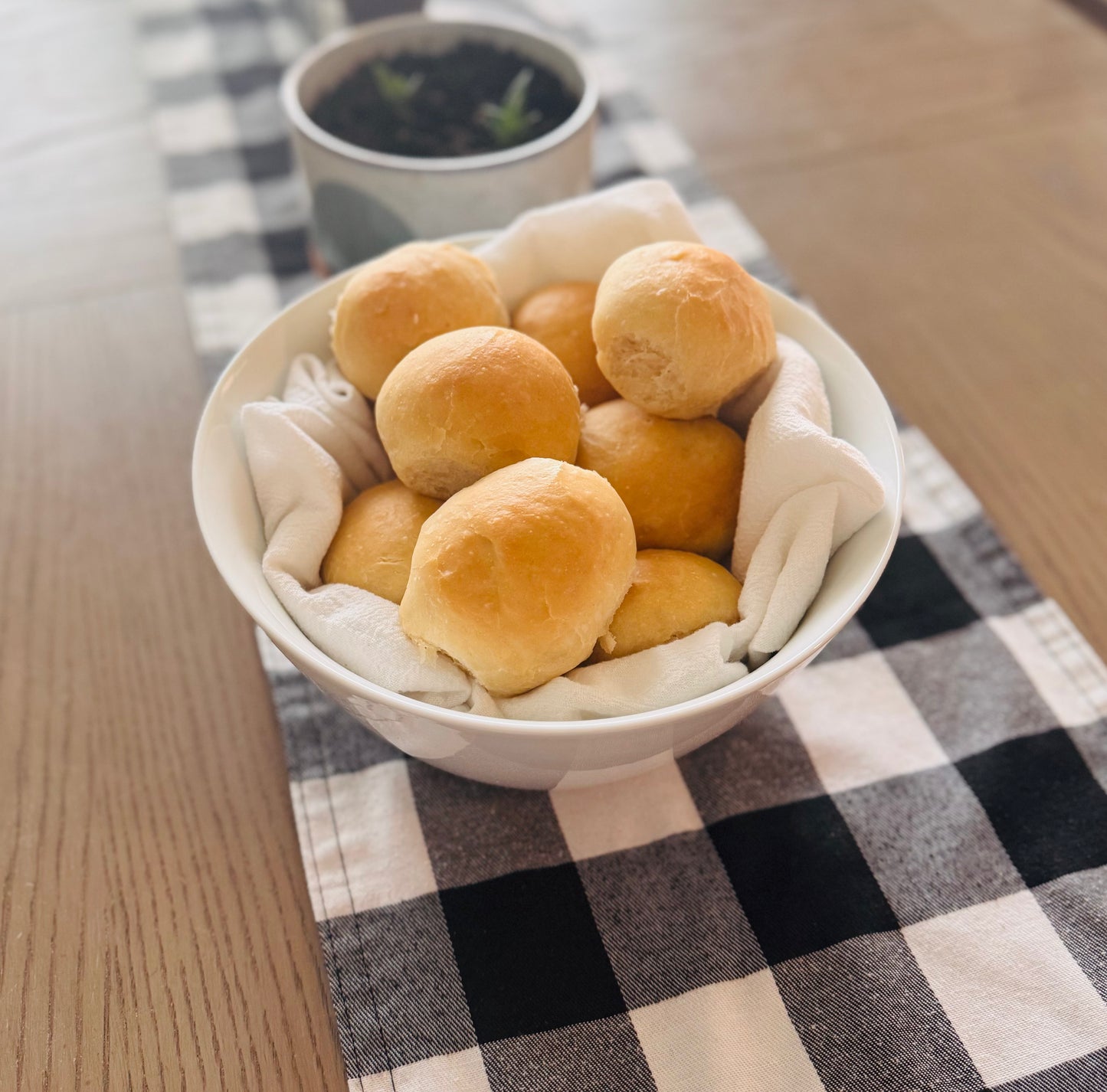Soft sourdough dinner rolls from The Sour Crumb cottage bakery