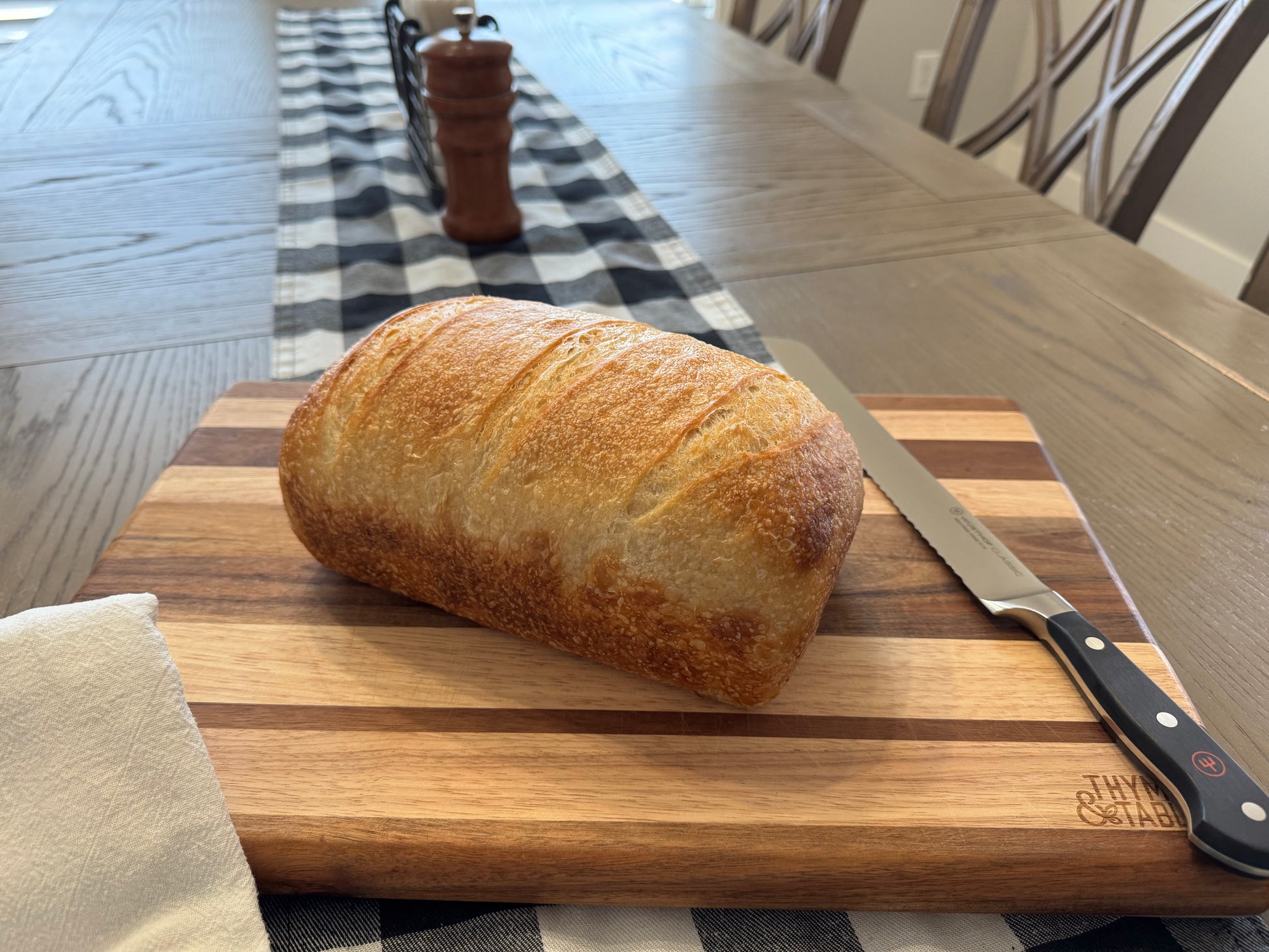Pure sourdough sandwich loaf bread made with natural fermentation from The Sour Crumb in Madison, Alabama
